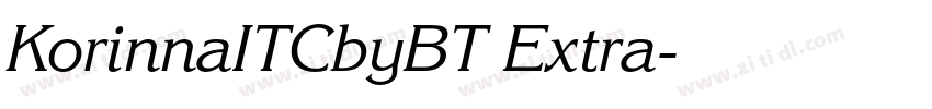 KorinnaITCbyBT Extra字体转换